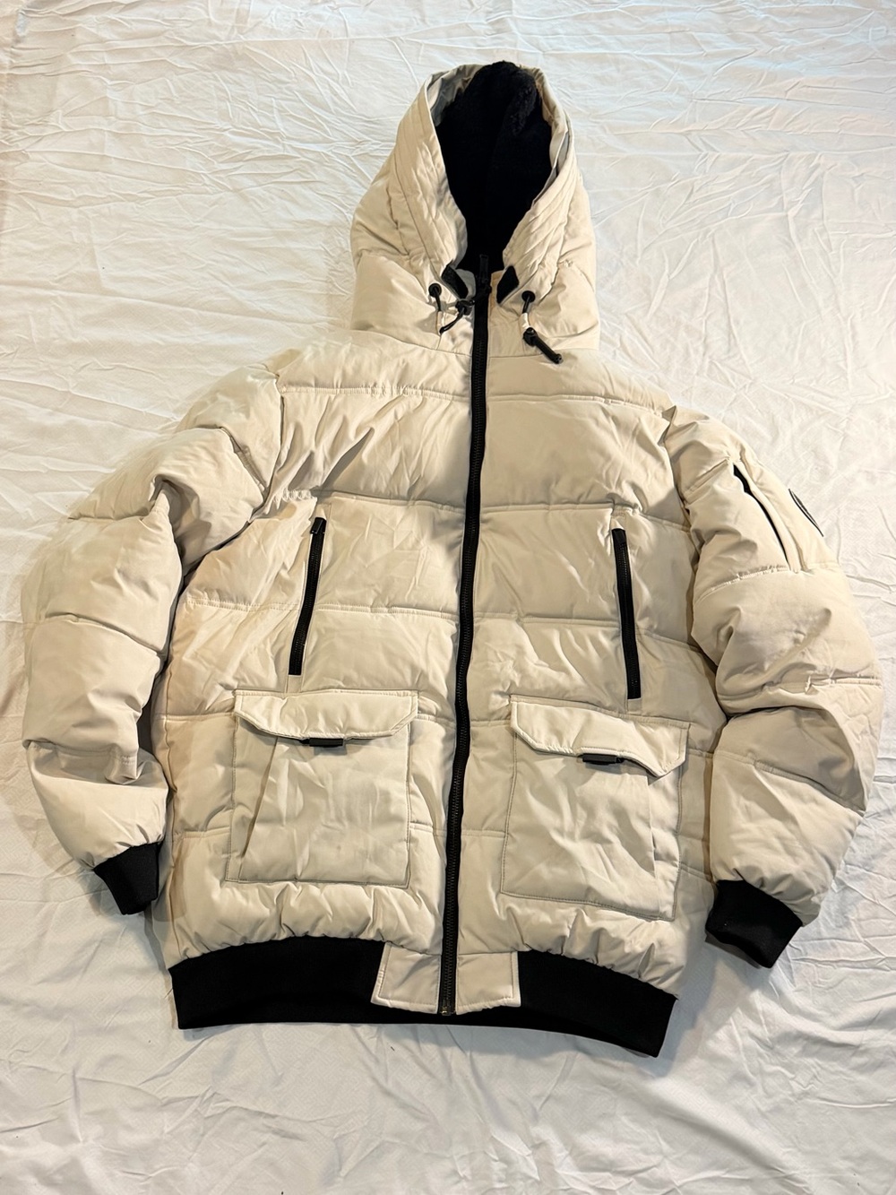 Supply & Demand Cream Puffer Jacket 2XL